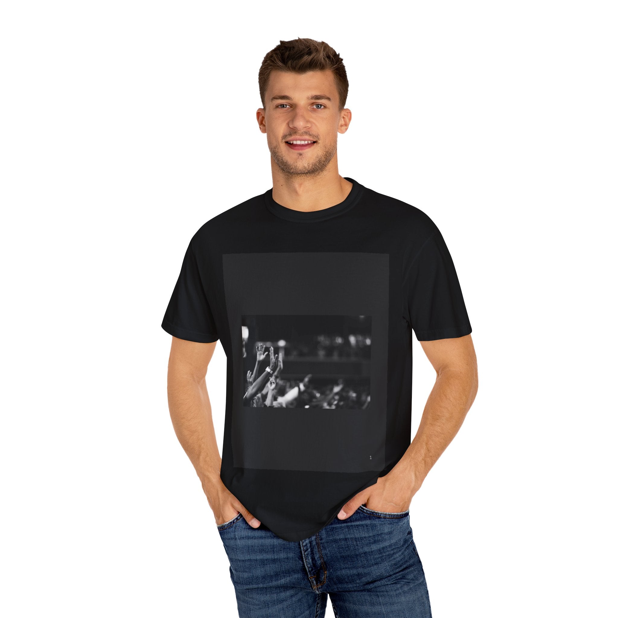 Stylish Unisex Garment-Dyed T-Shirt with Bold Graphic Design, Perfect for Concerts, Festivals, Casual Outings, Everyday Wear, Gift Ideas